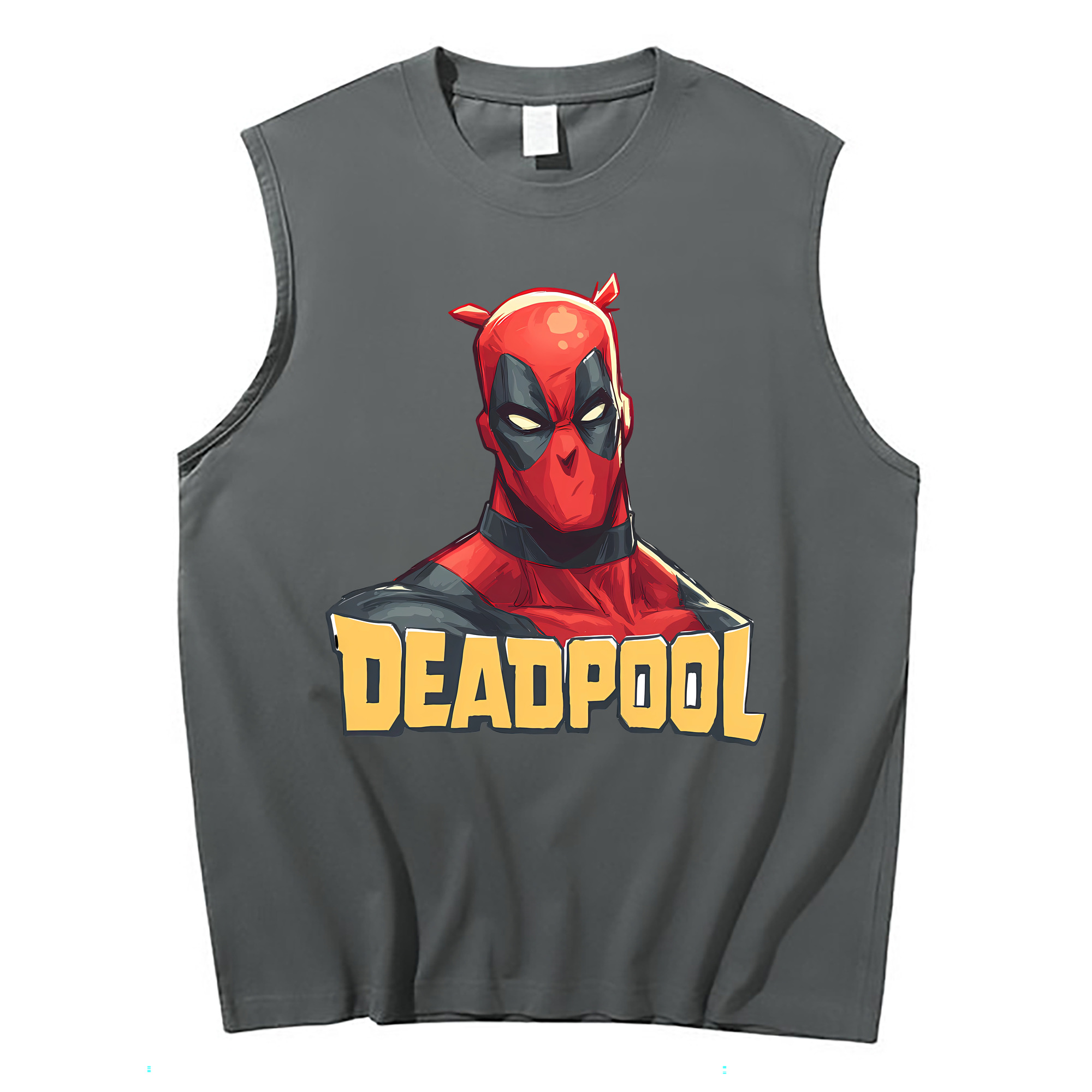 （画像用） Deadpool デッドプール コットン100％タンクトップ（フロントプリント）